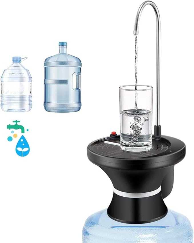 Automatic Electric Water Bottle Pump – USB Rechargeable Drinking Dispenser
