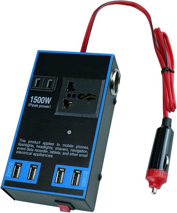 1500W Car Power Inverter – High-Power Vehicle Adapter