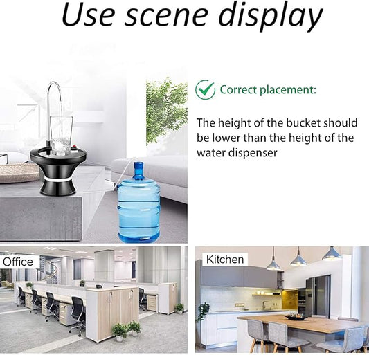 Automatic Electric Water Bottle Pump – USB Rechargeable Drinking Dispenser