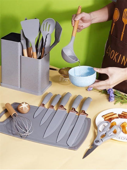 19-Piece Kitchen Utensils Set – Durable, Multi-Purpose Cooking Tools