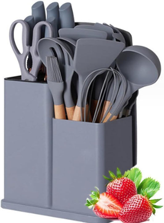 19-Piece Kitchen Utensils Set – Durable, Multi-Purpose Cooking Tools