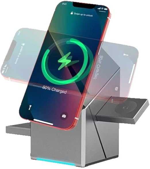 New Generation 3-in-1 Magnetic Pop-Up Wireless Charger – Fast & Versatile