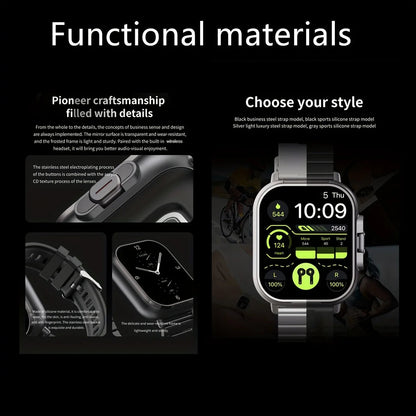 Smartwatch with Wireless Earbuds – 2-in-1 Bluetooth Calling Fitness Watch | TIND UAE