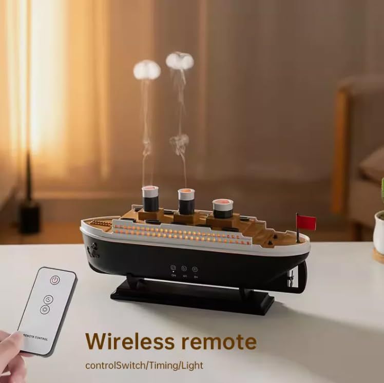 Titanic Steam Ship Humidifier & Diffuser – Unique Home Aroma & Air Moisturizer