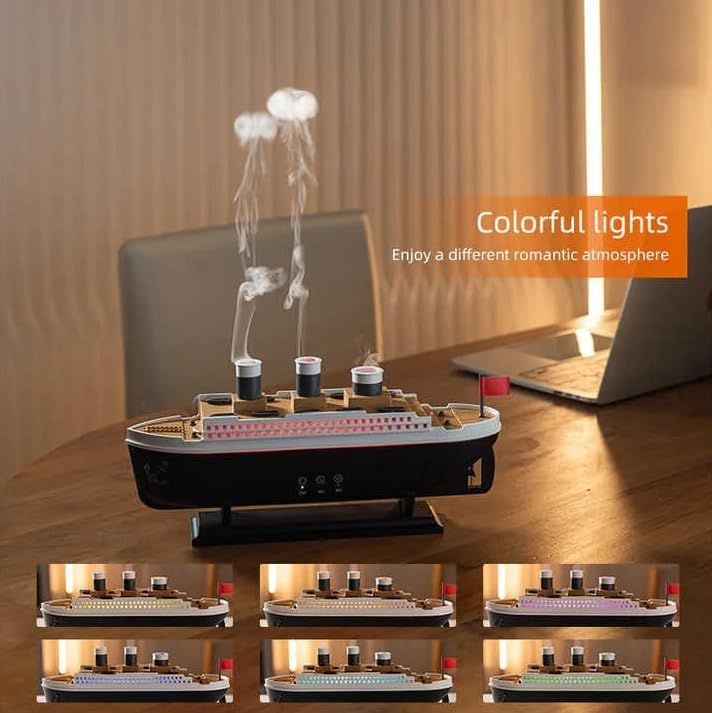 Titanic Steam Ship Humidifier & Diffuser – Unique Home Aroma & Air Moisturizer